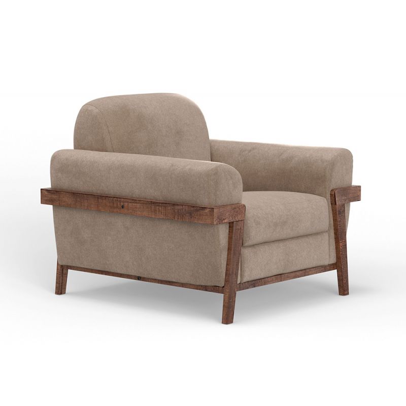 IFD - Loft Brown - Wooden Frame & Base, Armchair - IUP644-ACH-152