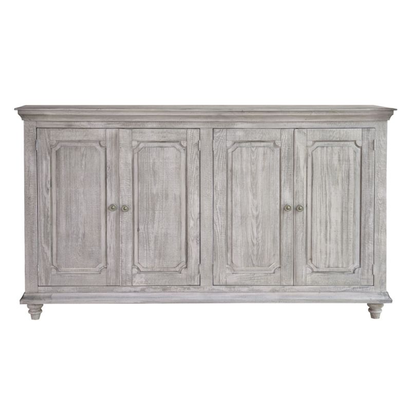 IFD - Margot 4 Doors Console, Two fixed shelves, White Sea Finish - IFD7021CNSWS