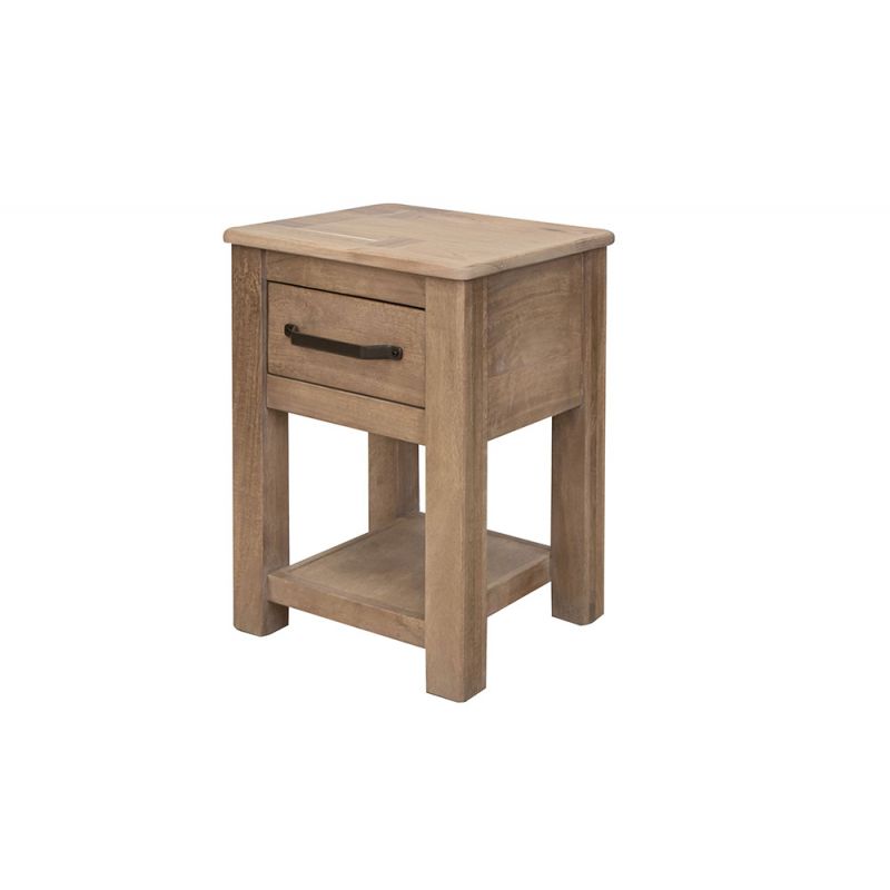 IFD - Natural Parota - 1 Drawer, Chairside Table - IFD8681CST