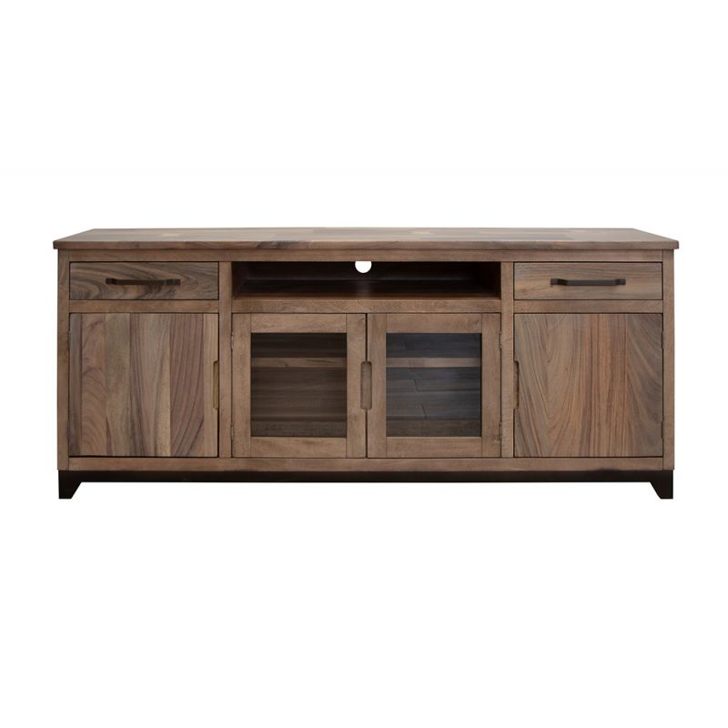 IFD - Natural Parota - 2 Drawer, 2 Door, 2 Glass Door 80