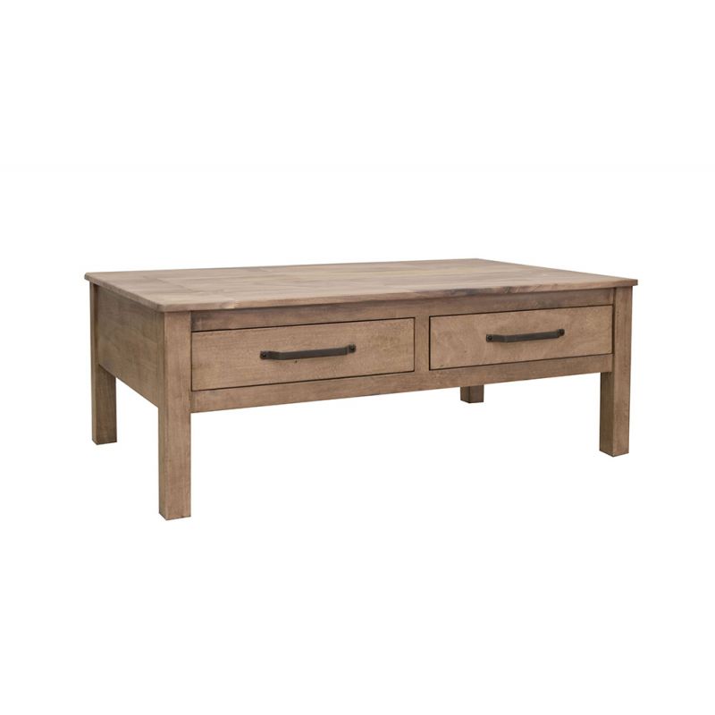 IFD - Natural Parota - 4 Drawer Cocktail Table - IFD8681CKT