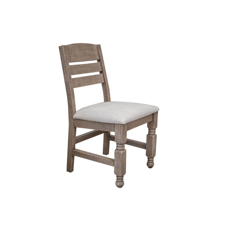 IFD - Natural Stone - Upholstered Seat Wooden Chair (Set of 2) - IFD4091CHR