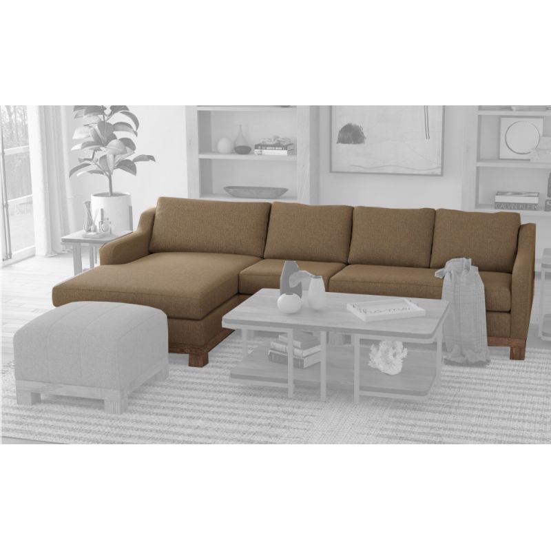 IFD - Samba - Sectional With Armless Chair, Sectional Left Chaise & Right-Arm Loveseat - IUP298-ALC-152_IUP298-CSE-LF-152_IUP298-LOV-RT-152