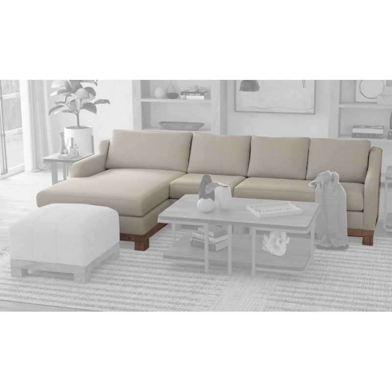 IFD - Samba - Sectional With Armless Chair, Sectional Left Chaise & Right-Arm Loveseat - IUP298-ALC-131_IUP298-CSE-LF-131_IUP298-LOV-RT-131