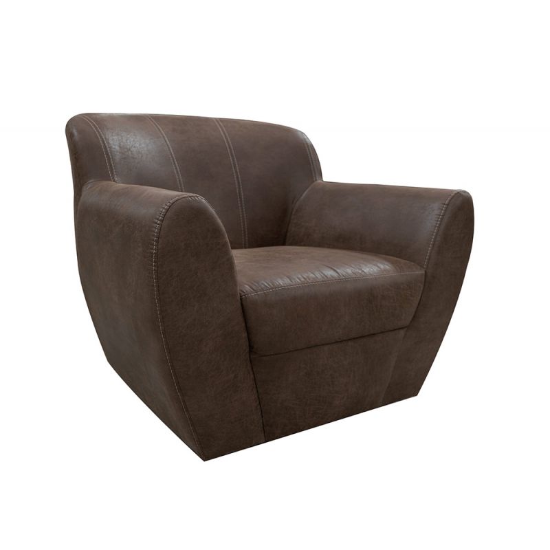 IFD - Tamesis - Wooden Frame & Metal Base, 360 Degree Swivel Accent Chair - IUP222-ACH-212