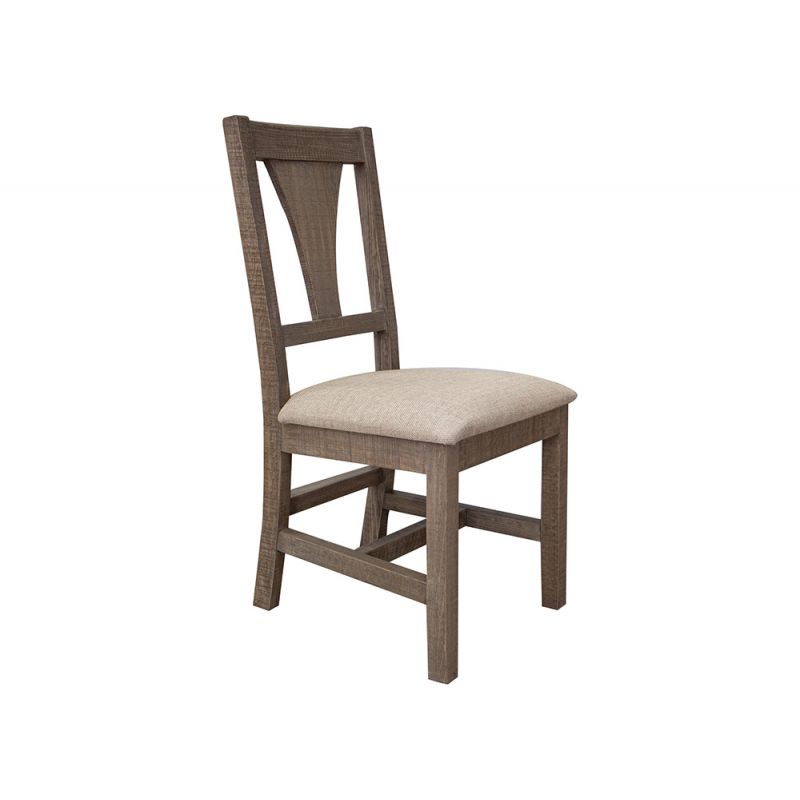 IFD - Tower - Upholstered Seat, Wooden Chair (Set of 2) - IFD7281CHR