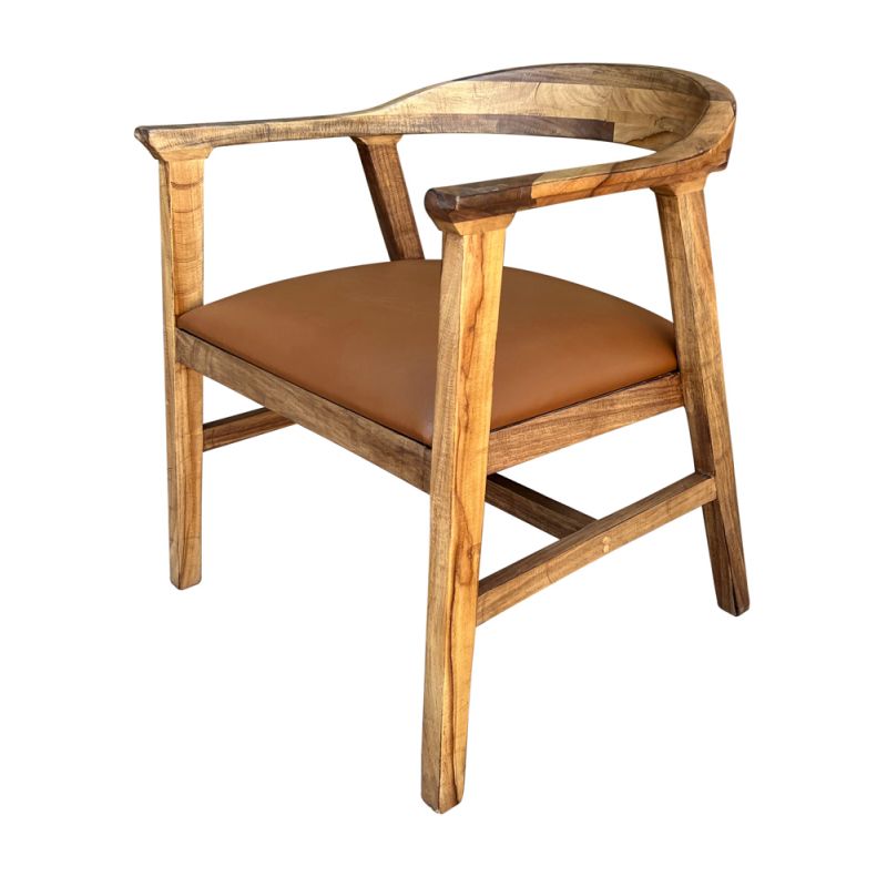IFD - Tulum Solid Wood Chair w/Uph. Seat - IFD6222CHR