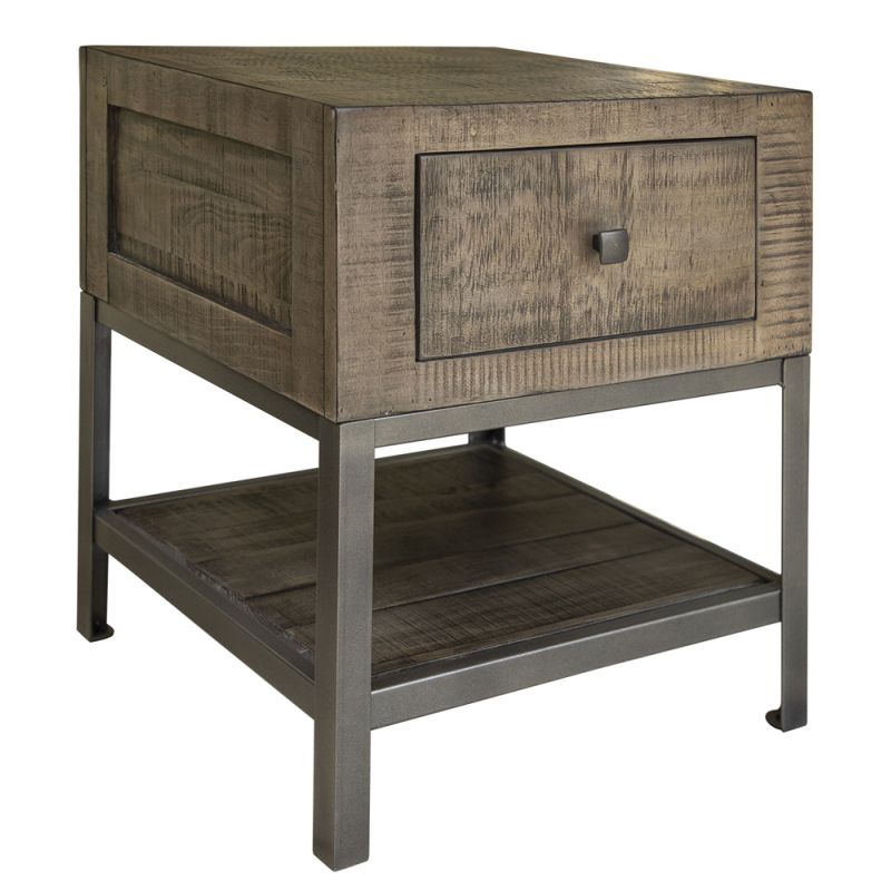 IFD - Urban Gray 1 Drawer End Table - IFD5631END