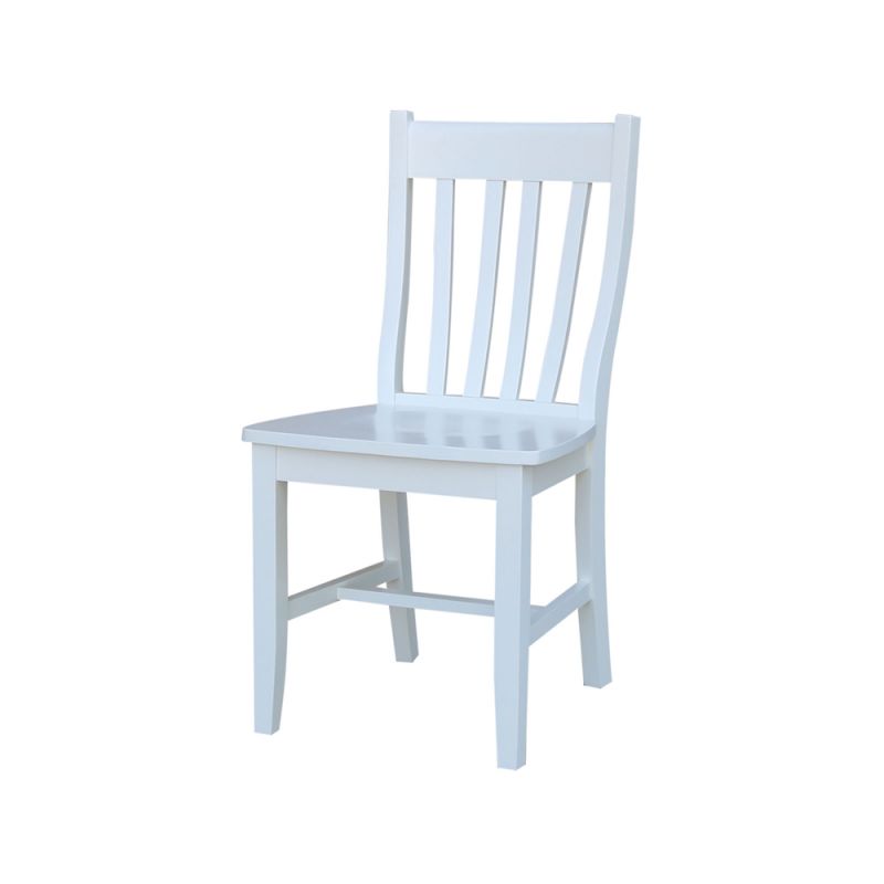 International Concepts - Cafe Chair in White Finish (Set of 2) - C08-61P
