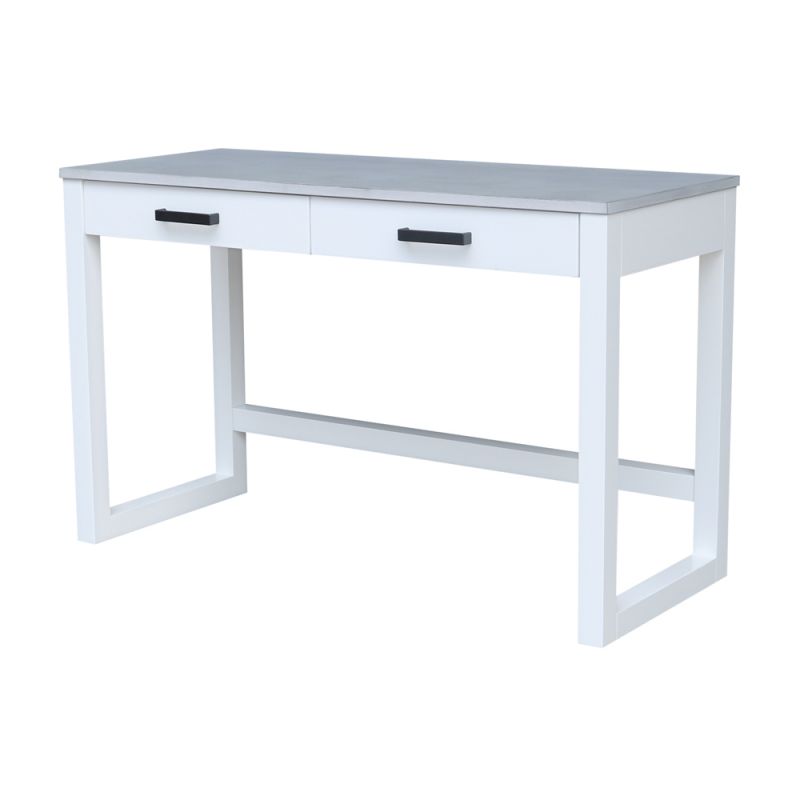 International Concepts - Carson Desk with 2 Drawers in Chalk/White Finish - OF128-71