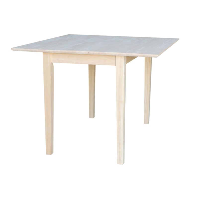 International Concepts - Dual Drop Leaf Dining Table - Square - T-40DS