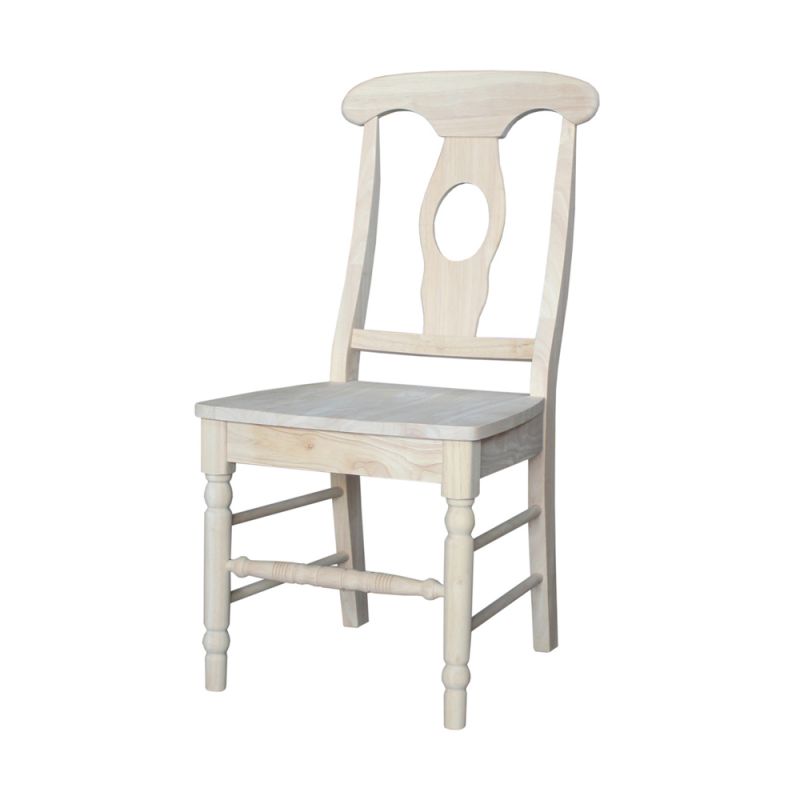 International Concepts - Empire Chair with Aolid Wood Seat (Set of 2) - C-1202P