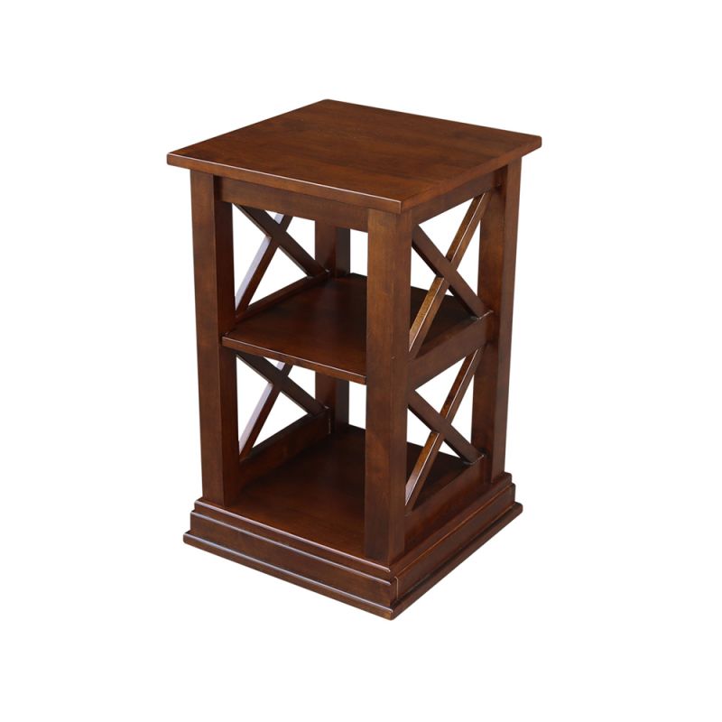 International Concepts - Hampton Accent Table with Shelves in Espresso Finish - OT581-70A