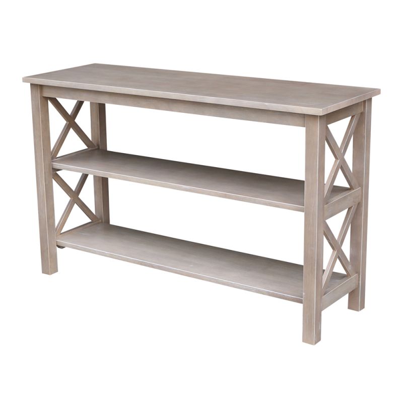International Concepts - Hampton Console Table in Washed Gray Taupe Finish - OT09-70S