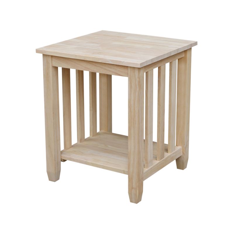 International Concepts - Mission Tall End Table  - BJ6TE