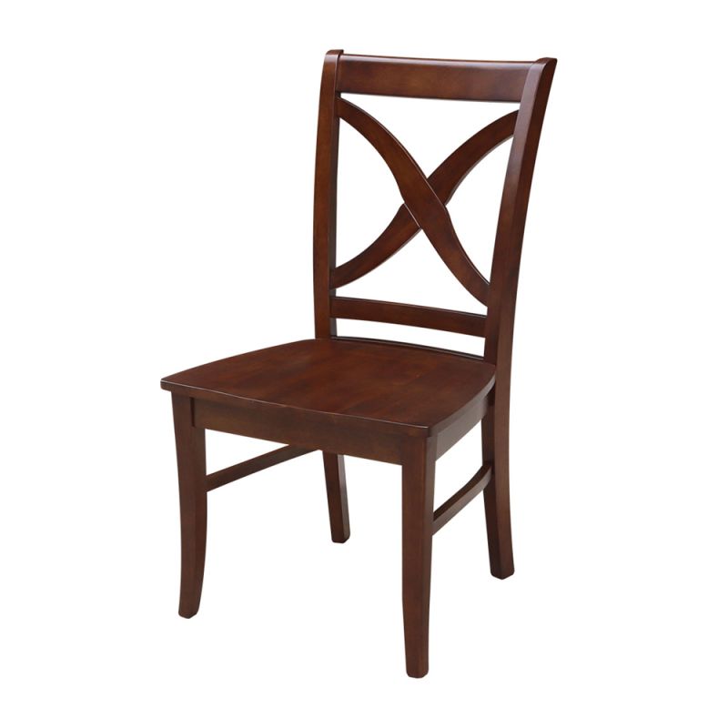 International Concepts - Salerno Chair, Wood Seat in Espresso Finish (Set of 2) - C581-14P