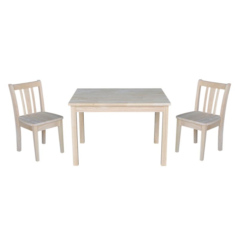 International Concepts (Set of 3 Pcs) - Table with 2 San Remo Juvenile Chairs - K-2532-CC105-2