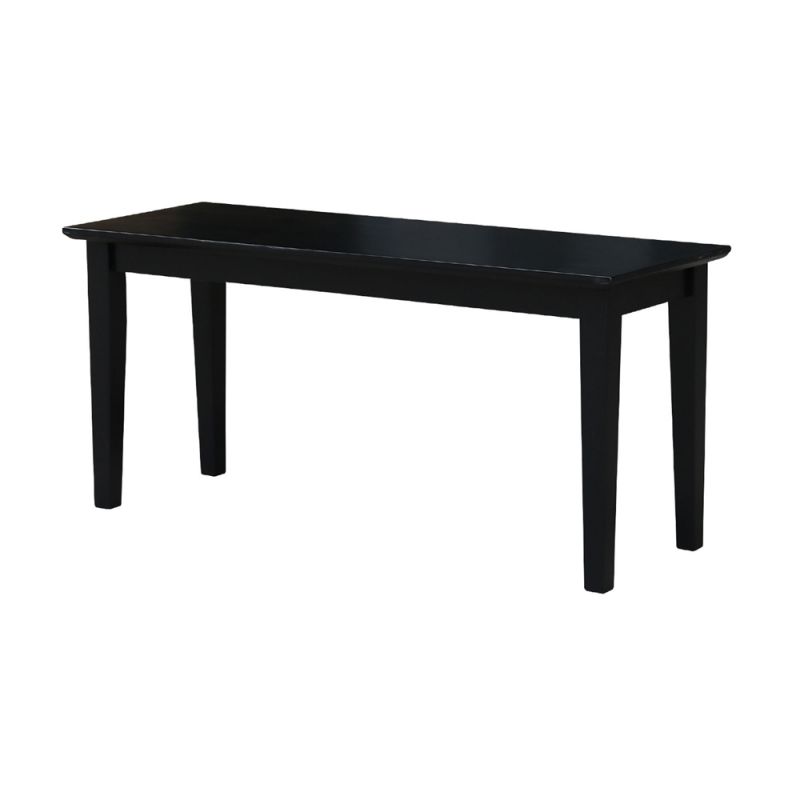 International Concepts - Shaker Styled Bench (RTA) in Black Finish - BE46-39