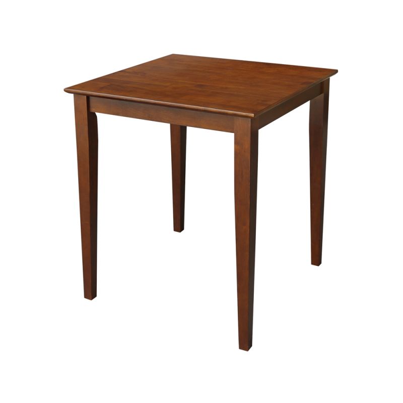 International Concepts - Solid Wood Top Table - Shaker Legs in Espresso Finish - K581-3030-36S