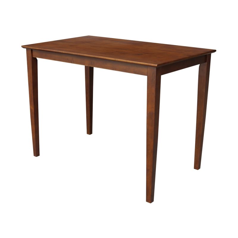 International Concepts - Solid Wood Top Table - Shaker Legs in Espresso Finish - K581-3048-36S