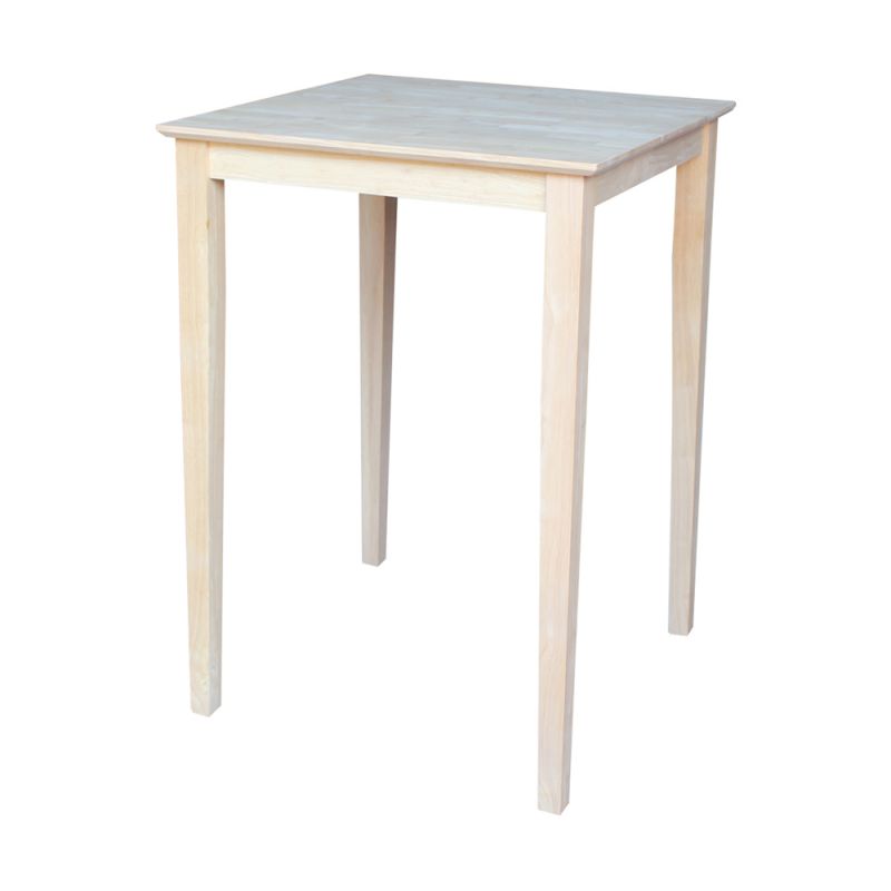 International Concepts - Solid Wood Top Table - Shaker Legs - K-3030-42S