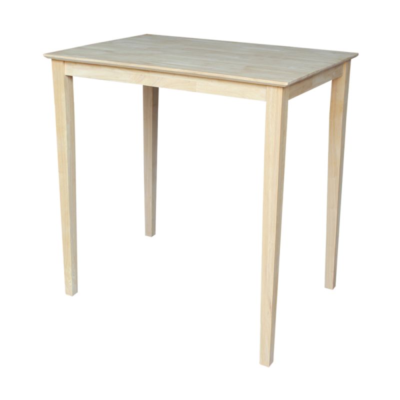 International Concepts - Solid Wood Top Table - Shaker Legs - K-3042-42S