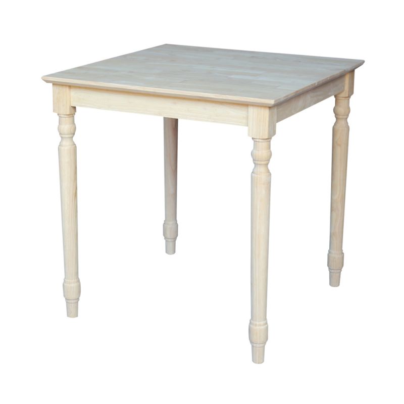 International Concepts - Solid Wood Top Table - Turned Legs - K-3030-330T