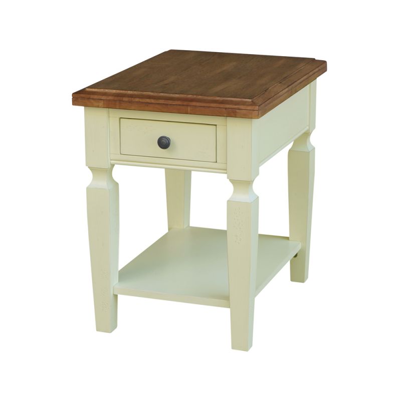 International Concepts - Vista End Table in Hickory/Shell Finish - OT79-15E