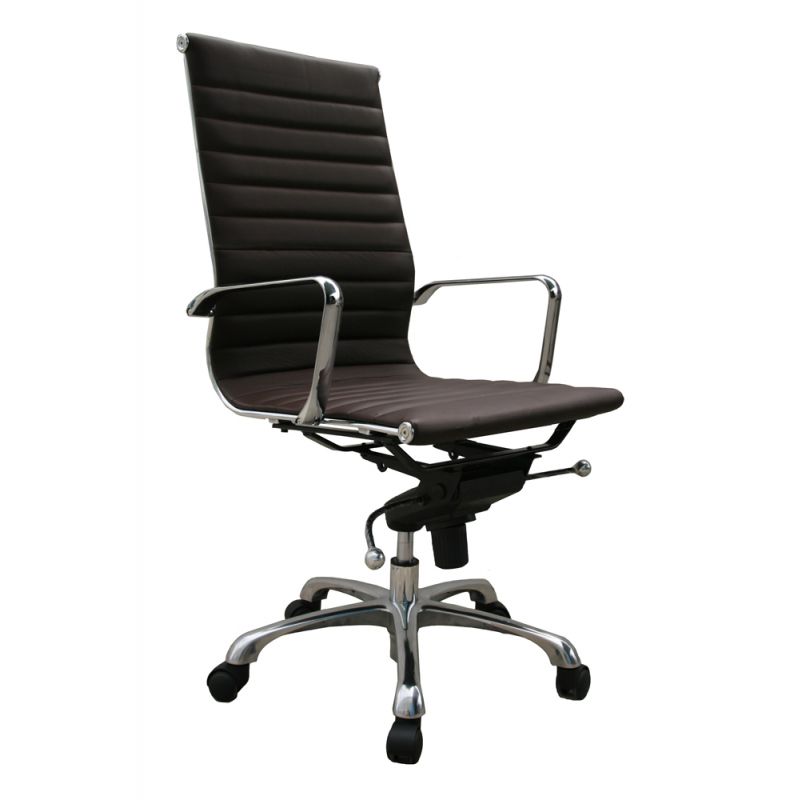 J&M Furniture - Comfy High Back Brown Office Chair - 17650