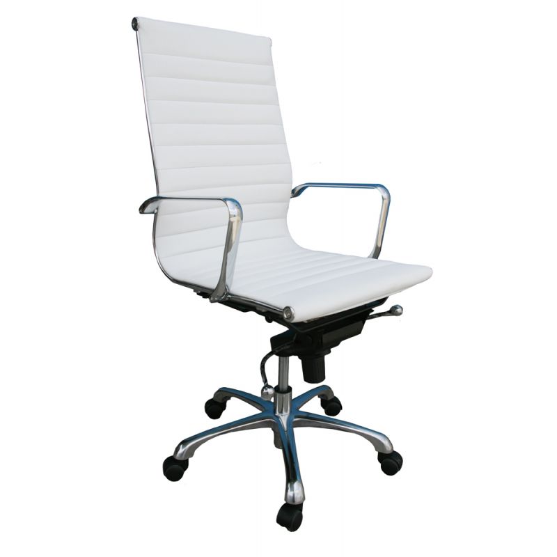 J&M Furniture - Comfy High Back White Office Chair - 176501