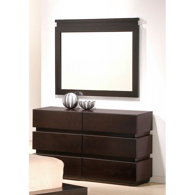 J&M Furniture - Knotch Dresser & Mirror - 1754426-DM