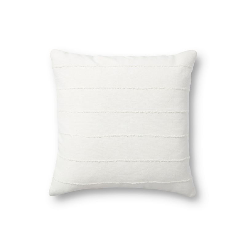 Jean Stoffer x Loloi - Julia Ivory 18'' x 18'' Cover Only Pillow - P006PJS0013IV00PIL1