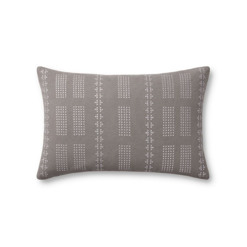 Jean Stoffer x Loloi - William Grey 13'' x 21'' Cover Only Pillow - P012PJS0007GYSIPIL5