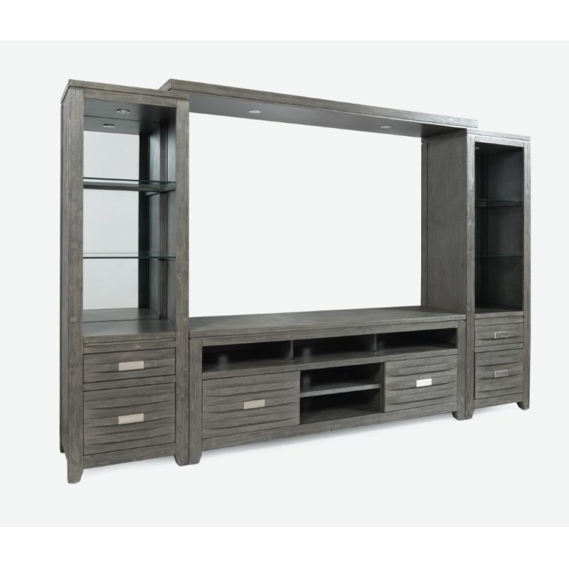 Jofran - Altamonte Entertainment wall in Brushed Grey - 1854-227078KT