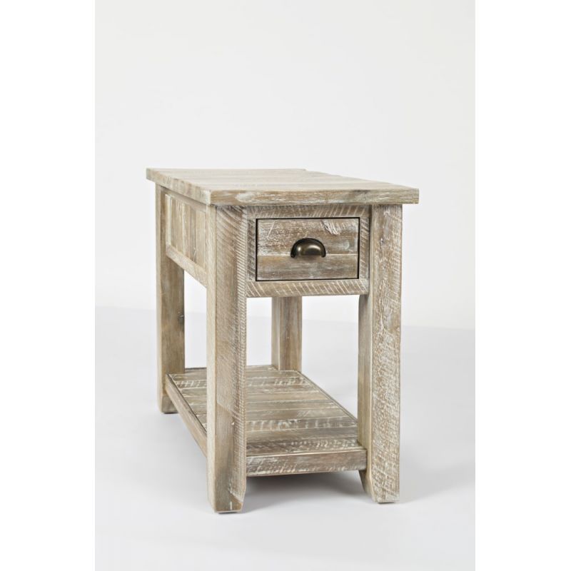 Jofran - Artisan's Craft Chairside Table in ashed Grey - 1743-7