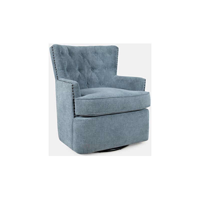 Jofran - Bryson Swivel Accent Chair - BRYSON-SW-BLUE