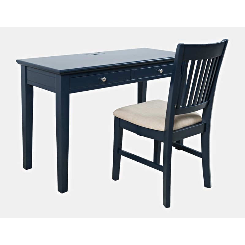 Jofran - Craftsman USB Charging Desk and Chair Set - Navy Blue - 775-4820370KDKT