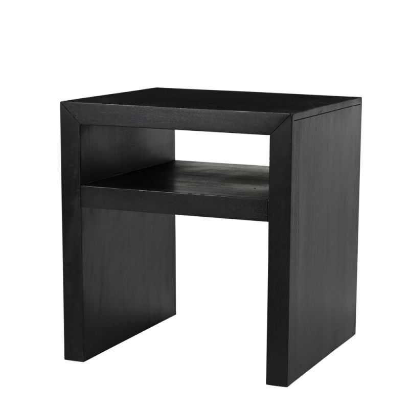 Jofran - Dev Modern Mitered Angle Solid Wood End Table with Storage Shelf - 2347-3