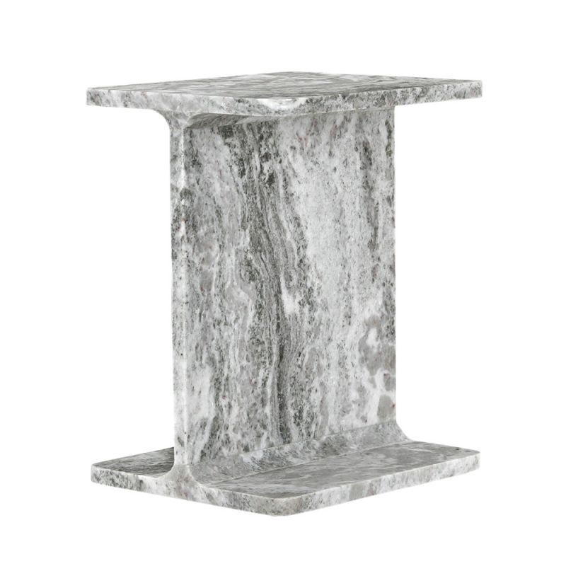 Jofran - Enzo Luxury Genuine Solid Marble Icon End Table - 2330-ENZOSND