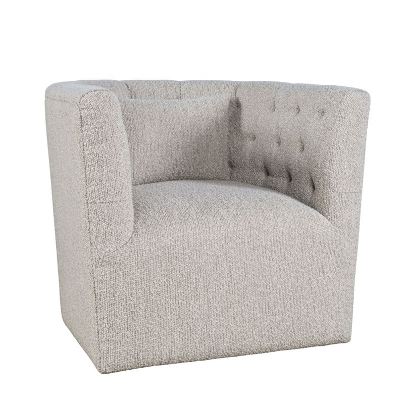 Jofran - Everly Boucle Modern Transitional Swivel Accent Chair - EVERLY-SW-TAUPE