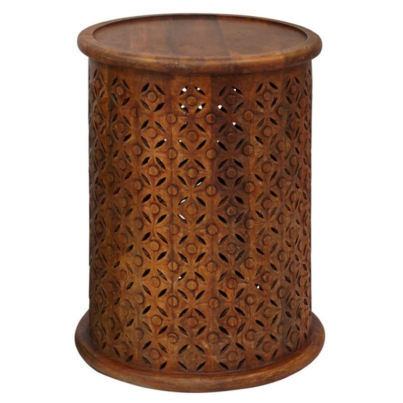 Jofran - Global Archive Drum Table in Mango - 1730-17MGO