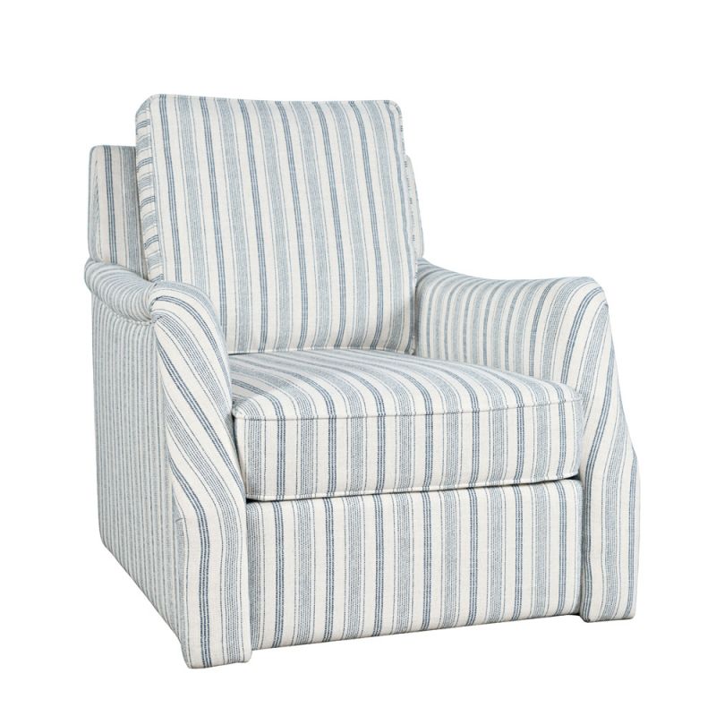 Jofran - Kennedy Carter Contemporary Upholstered Pattern Swivel Accent Chair - CARTER-SW-BSTRP