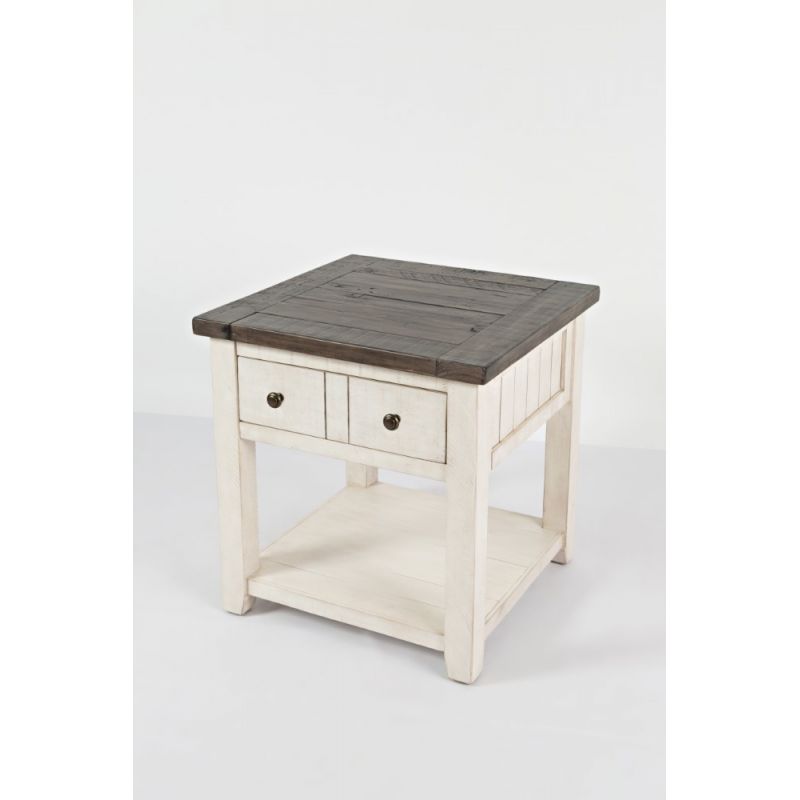 Jofran - Madison County End Table in Vintage white - 1706-3