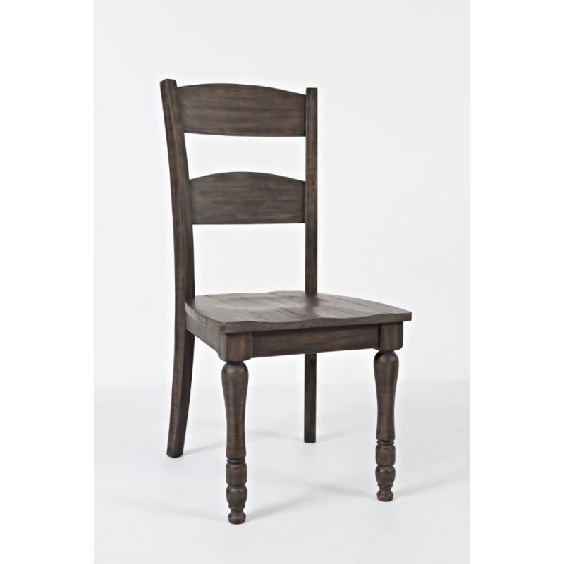 Jofran - Madison County Ladderback Dining Chair in Barnood (Set of 2)- 1700-401KD