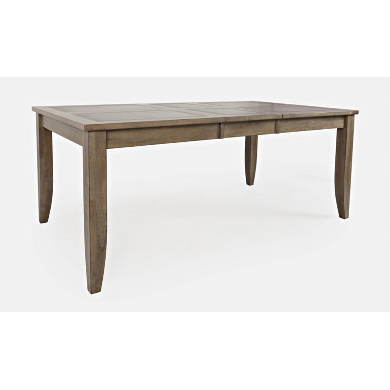 Jofran - Prescott Park 74'' Extension Dining Table with Tile Inlay - Weathered Oak - 1936-42