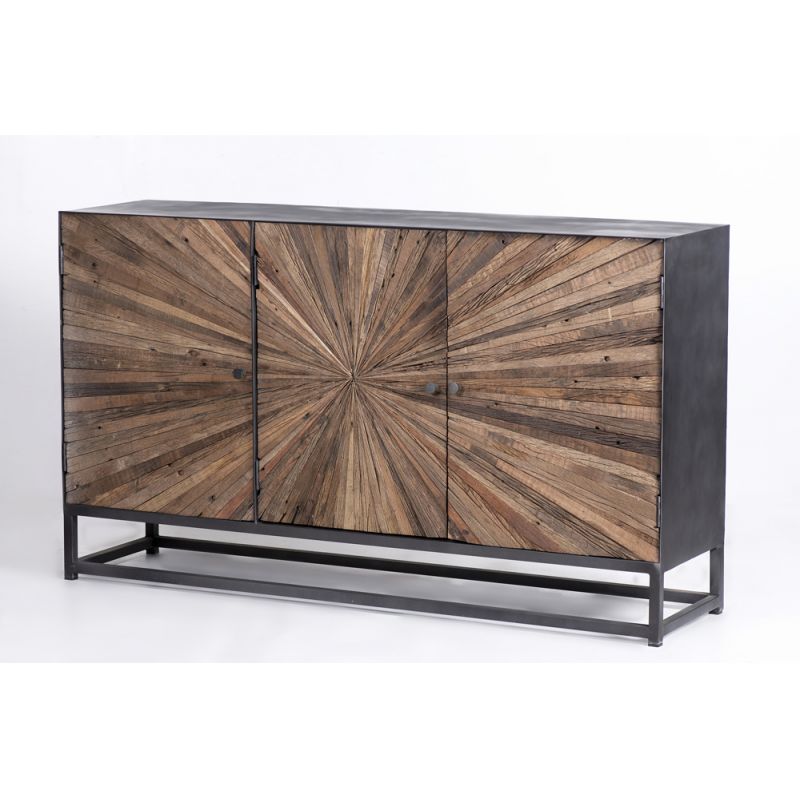 Jofran - Reclaimed Wood Astral Plains 3 Door Accent Cabinet - Natural - 1928-59