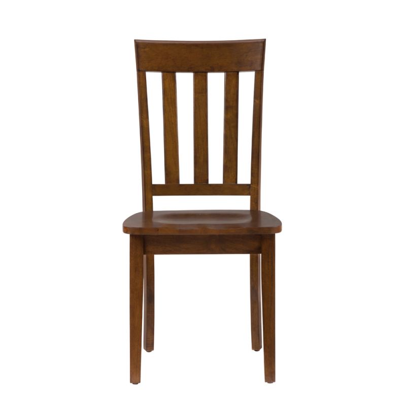 Jofran - Simplicity Caramel Slat Back Chair - (Set of 2) - 452-319KD