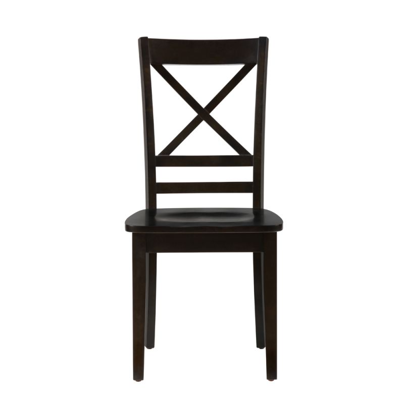 Jofran - Simplicity Espresso X Back Chair - (Set of 2) - 552-806KD