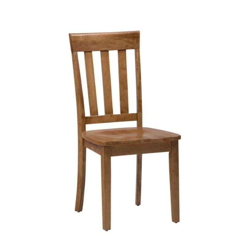 Jofran - Simplicity Honey Slat Back Chair - (Set of 2) - 352-319KD