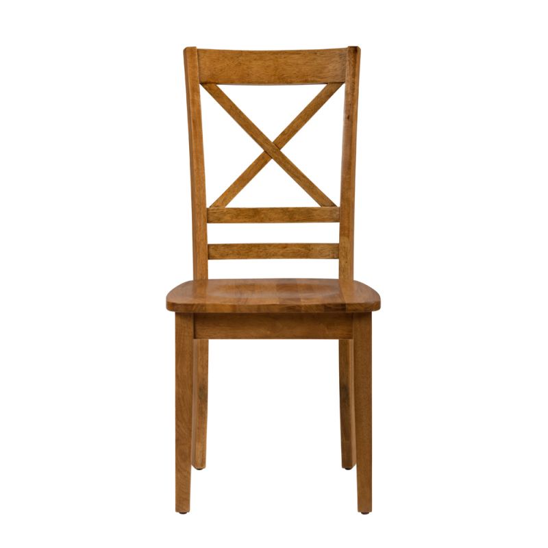 Jofran - Simplicity Honey X Back Chair - (Set of 2) - 352-806KD